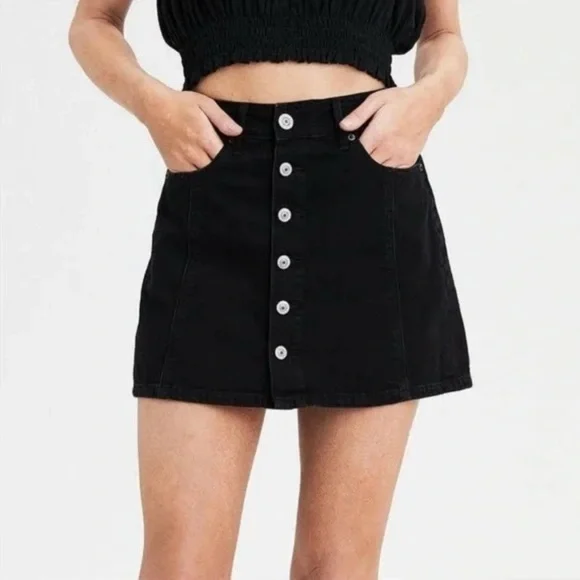 American Eagle Hi-Rise Denim Skirt Size 4 - Picture 7 of 7